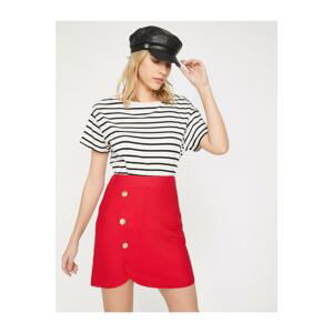 Koton Button Detailed Skirt