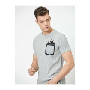 Koton Crew Neck Short Sleeve Printed T-Shirt