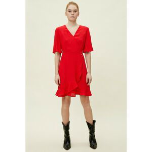 Koton Women's Red Ruffle Detailed Dress