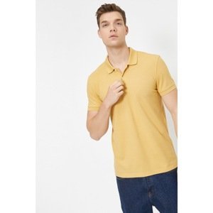 Koton Men's Yellow Polo Neck T-Shirt