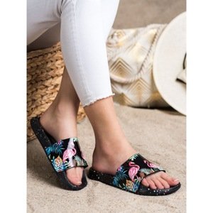 BONA FASHIONABLE FLIP-FLOPS WITH FLAMINGO