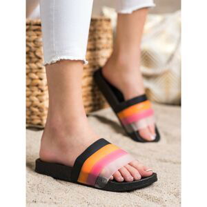 BONA COMFORTABLE FLIP-FLOPS WITH COLORED STRAPS