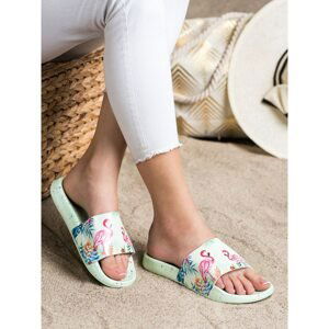 BONA FASHIONABLE FLIP-FLOPS WITH FLAMINGO