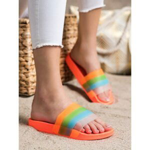 BONA COMFORTABLE FLIP-FLOPS WITH COLORED STRAPS