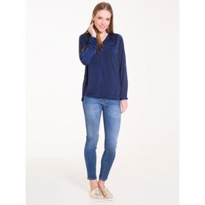 Big Star Woman's Longsleeve Shirt 145584 Navy Blue-479