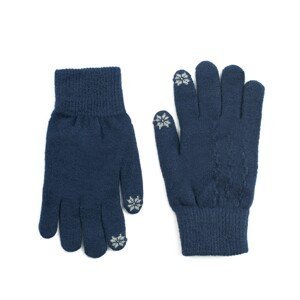 Art Of Polo Woman's Gloves Rk20313-3 Navy Blue