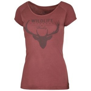 Women's T-shirt Deer L dark brick