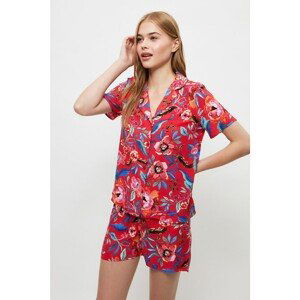 Trendyol Floral Pattern Woven Pajamas Set