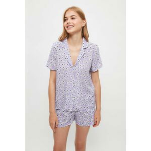 Trendyol Floral Pattern Woven Pajamas Set