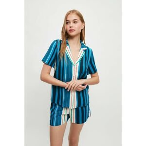 Trendyol Striped Woven Pajamas Set