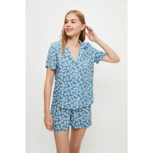 Trendyol Floral Pattern Woven Pajamas Set