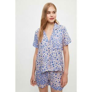 Trendyol Floral Pattern Woven Pajamas Set