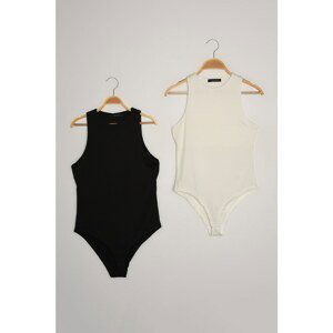 Trendyol 2-Pack Black-White Knitted Body