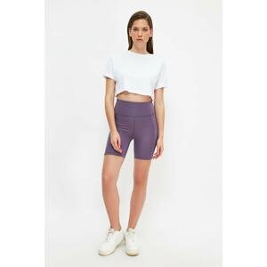 Trendyol Lilac High Waist Pocket Detailed Sport Shorts