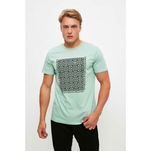 Trendyol Mint Men Regular Fit Short Sleeved T-Shirt