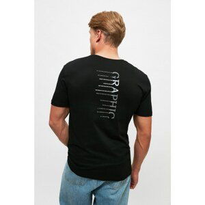 Trendyol Black Men's Slim Fit Short Sleeve T-Shirt