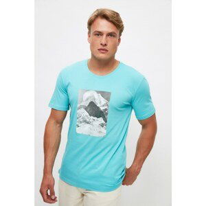 Trendyol Mint Men's Slim Fit Short Sleeve T-Shirt