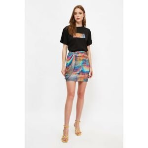 Trendyol Multi Color Mini Knitted Skirt