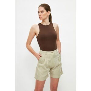 Trendyol Beige Basic Shorts & Bermuda