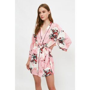 Trendyol Floral Pattern Woven Kimono&Caftan