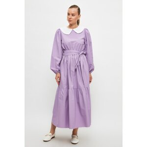 Trendyol Lilac Baby Collar Detailed Dress