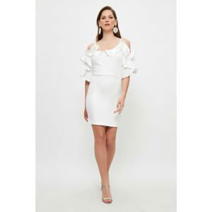 Trendyol Ecru Ruffle Dress