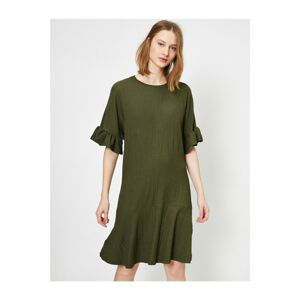 Koton Women Green Ruffle Detailed Dress