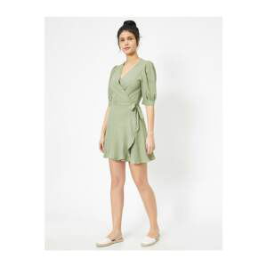 Koton Women's Green Ruffle Detail Dress