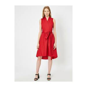 Koton Women Red Waist Bagged Dress