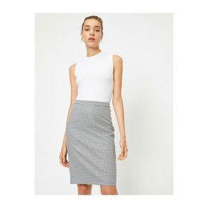 Koton Checked Pencil Skirt