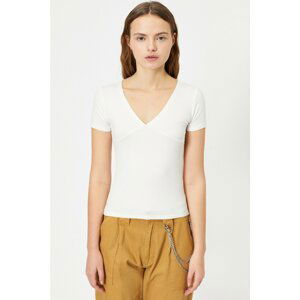 Koton Women's White T-Shirt