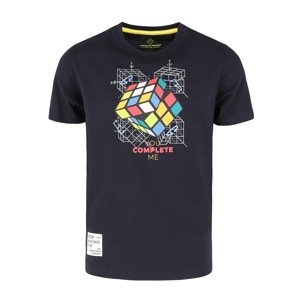 Volcano Man's Regular Silhouette T-Shirt T-Cube Junior B02469-S21 Navy Blue