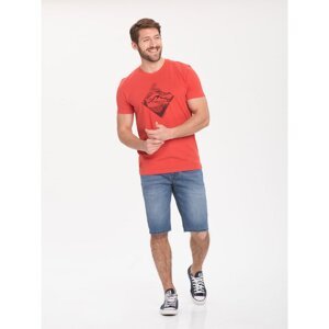 Volcano Man's Regular Silhouette T-Shirt T-Fineliner M02082-S21