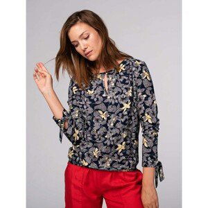 Volcano Woman's Regular Silhouette Blouse K-Sheila L09045-S20 Navy Blue