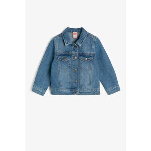 Koton Baby Boy Medium Indigo Coat