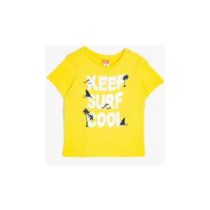 Koton Yellow Printed Kids T-shirt