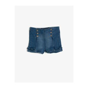 Koton Baby Girl Blue Shorts Bermuda