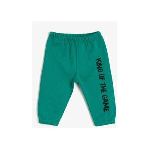Koton Green Letter Printed Kids Sweatpants