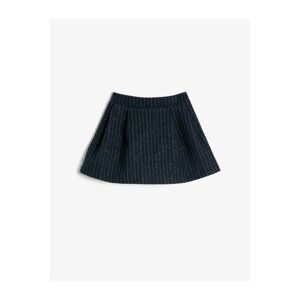 Koton Girl Navy Blue Straight Skirt