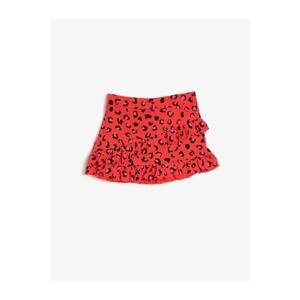 Koton Baby Girl Leopard Patterned Skirt