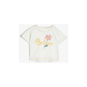 Koton Ecru Girl T-Shirt