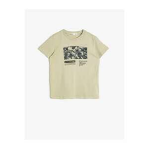 Koton Boy Cotton Printed Short Sleeve Crew Neck T-Shirt
