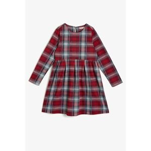 Koton Red Checkered Child Dress