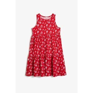 Koton Red Patterned Girl Dress