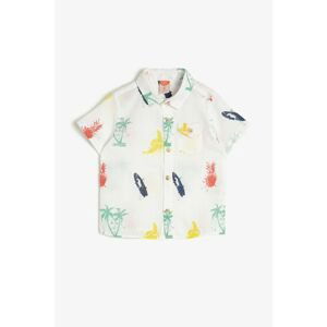 Koton White Printed Kids Shirt