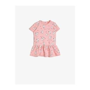 Koton Pink Patterned Baby Girl Dress
