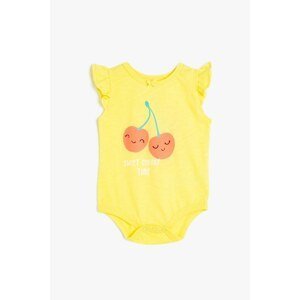 Koton Baby Girl Yellow Baby Body & Bodysuit