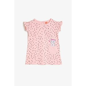 Koton Pink Patterned Baby Girl Dress