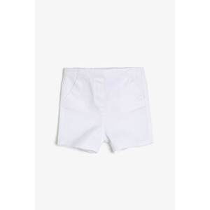 Koton White Baby Girl Shorts & Bermuda