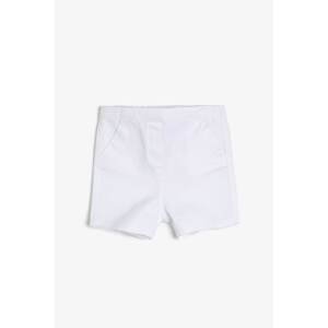 Koton White Baby Girl Shorts & Bermuda